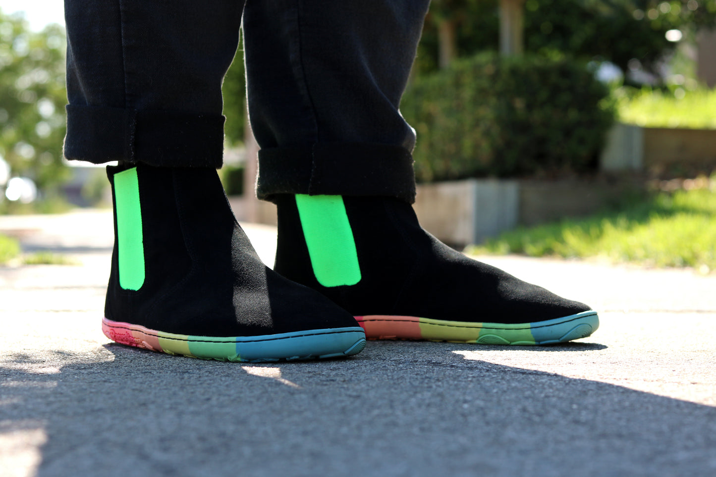 PaperKrane Adult Boots - Skittle Neon