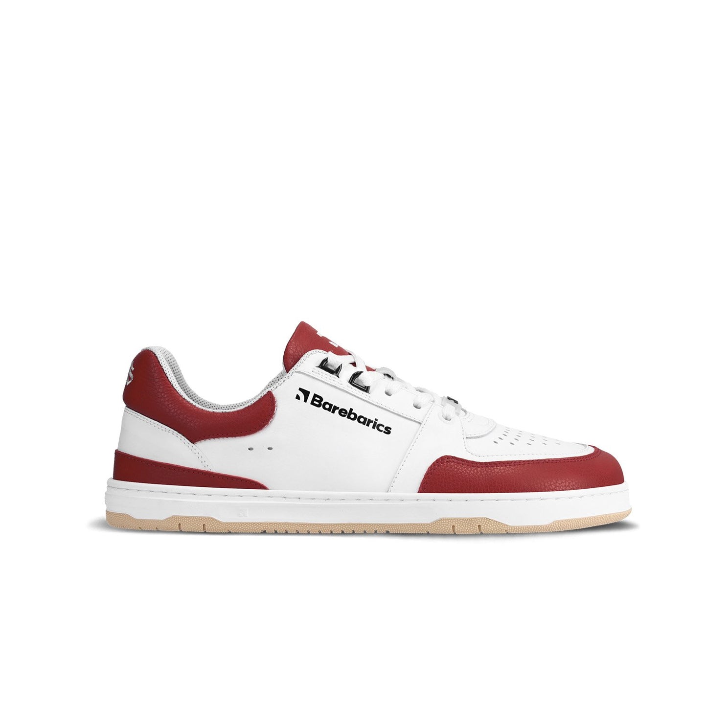 White & Crimson Red