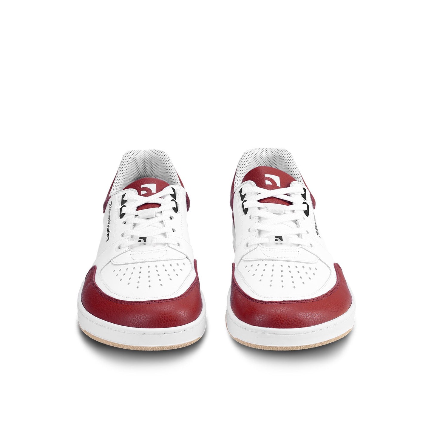 White & Crimson Red