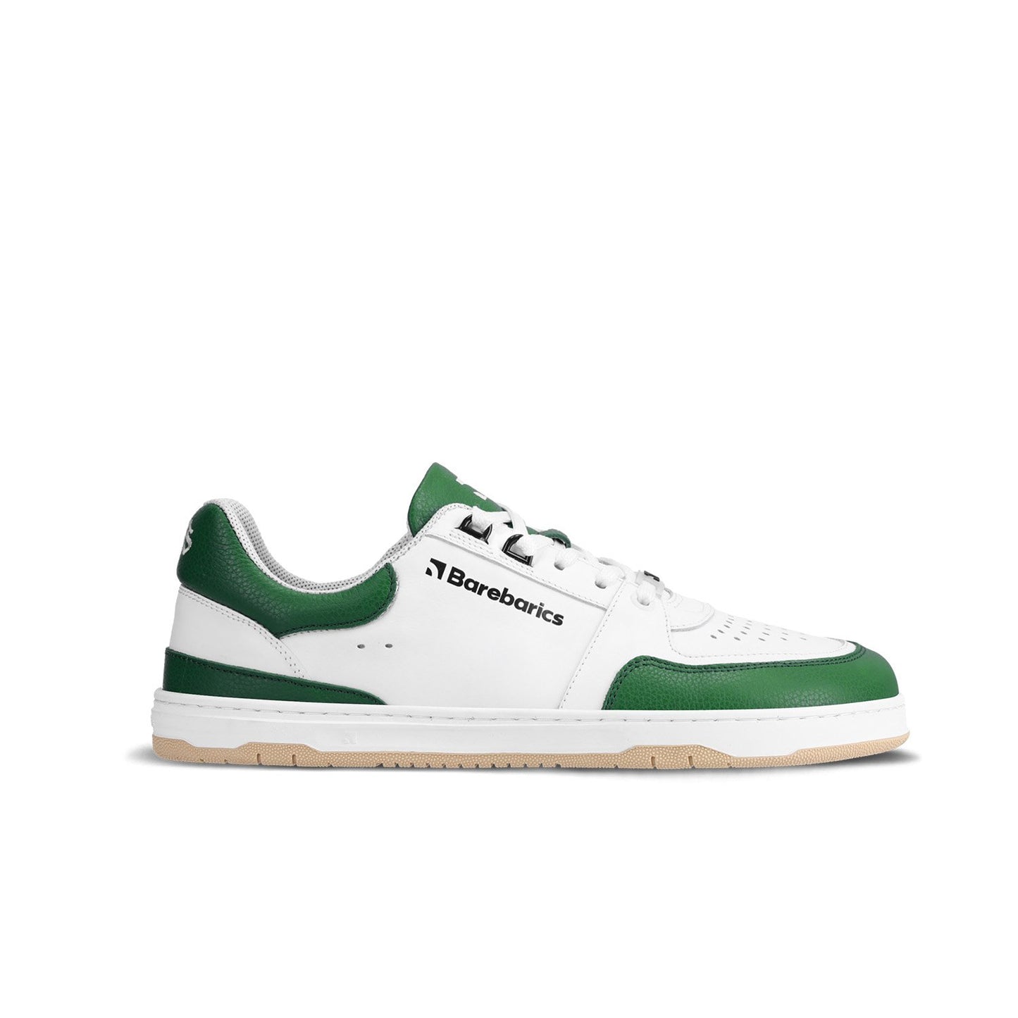 White & Dark Green