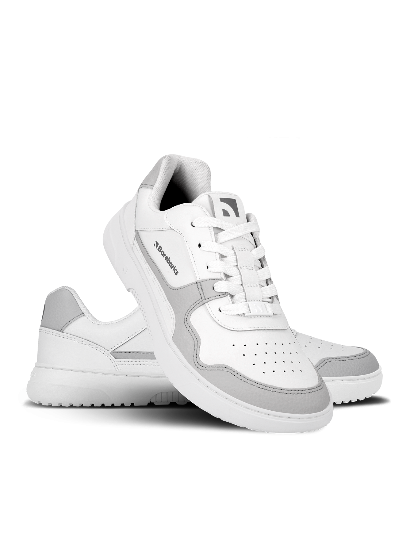 White & Light Grey