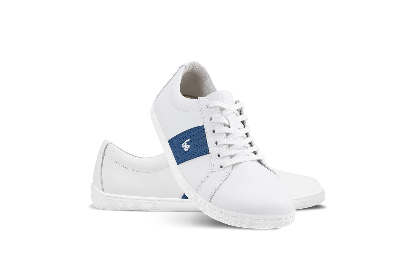 White & Dark Blue