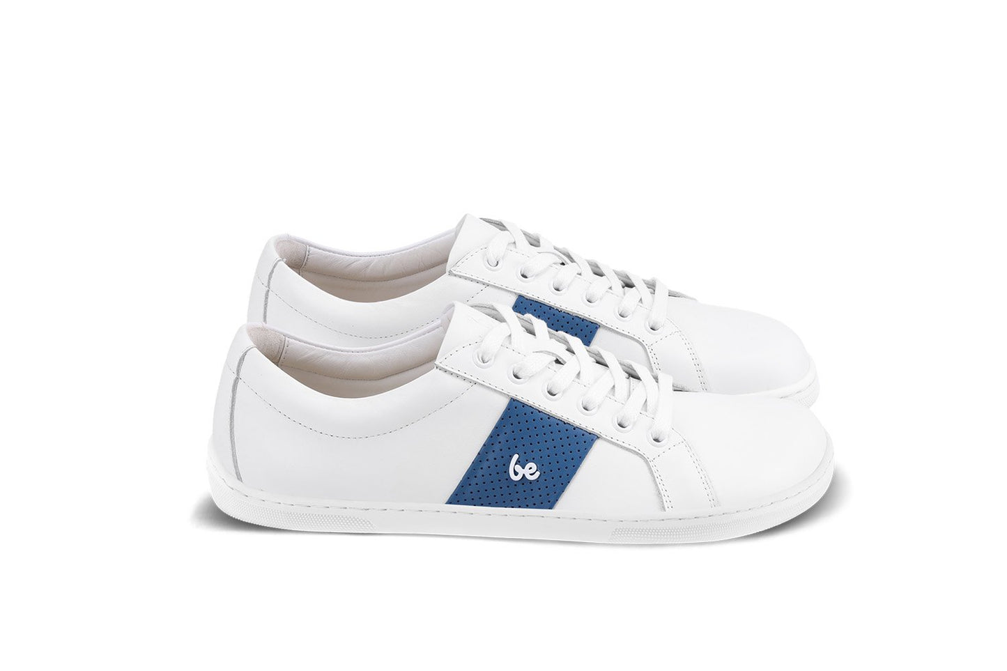 White & Dark Blue