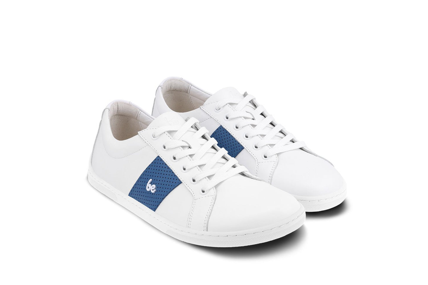 White & Dark Blue