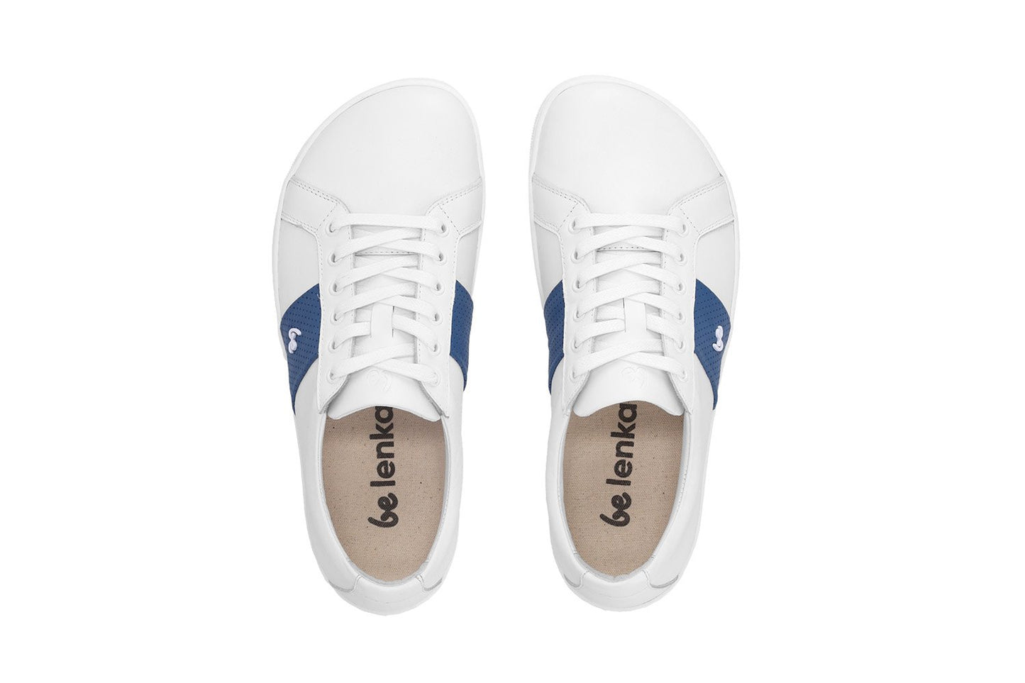 White & Dark Blue