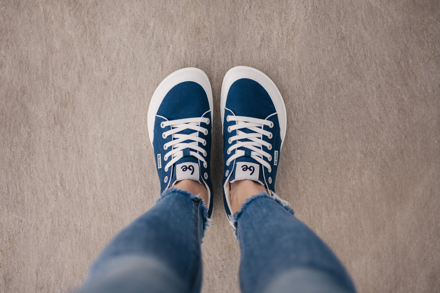 Dark Blue & White