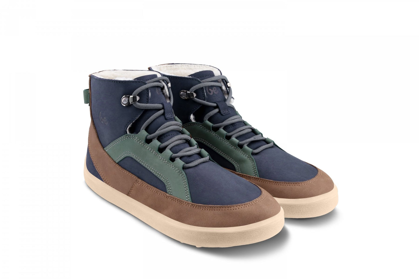 Navy Brown & Beige