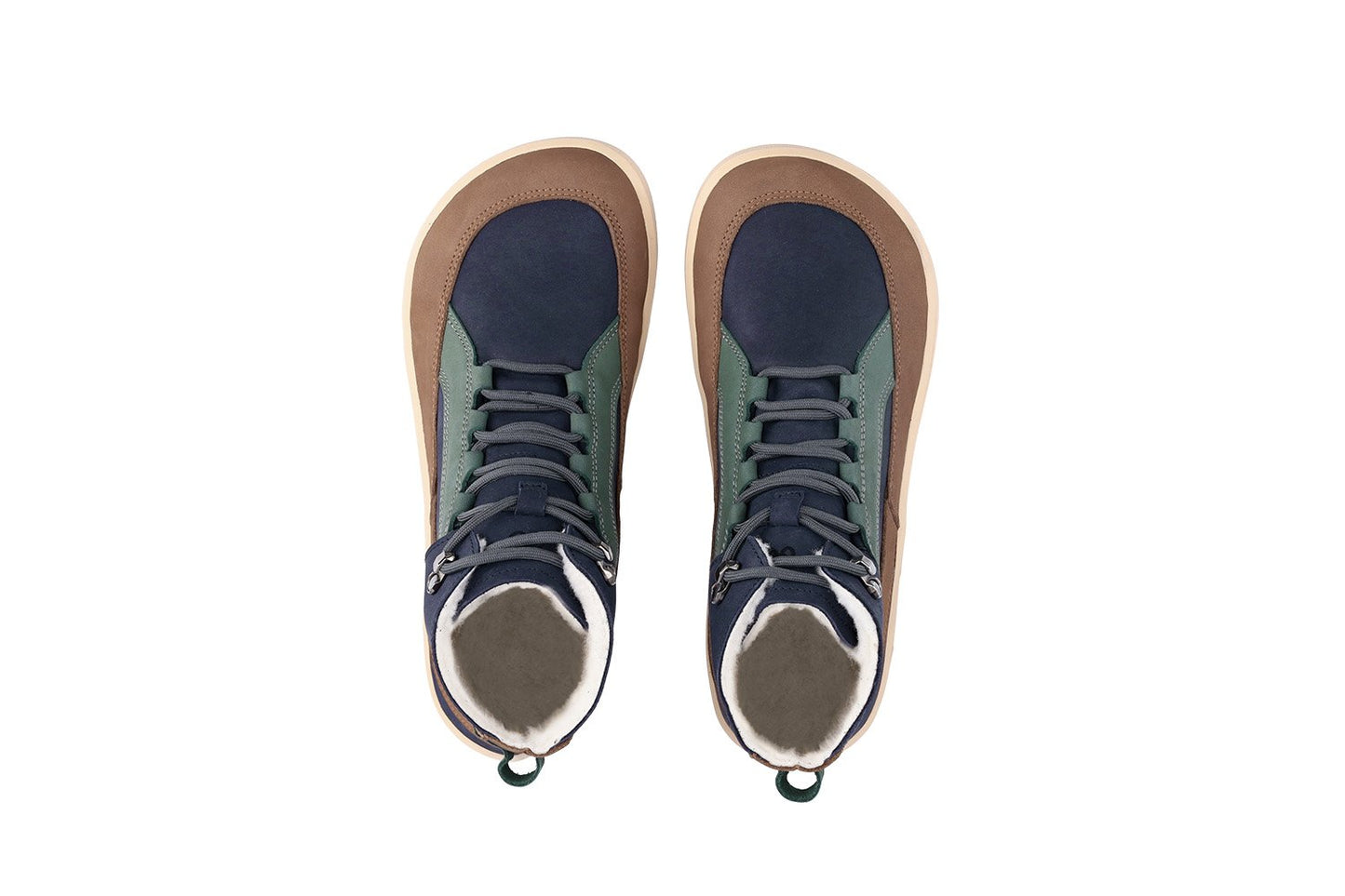 Navy Brown & Beige