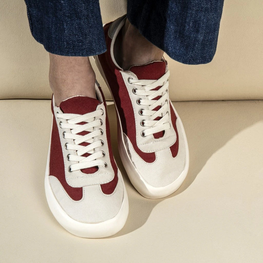 Burgundy-Tan