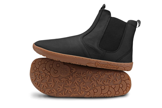 PaperKrane Adult Boots - Black Gum Chelsea