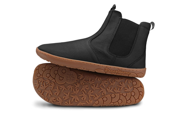 PaperKrane Kids Boots - Black Gum Chelsea Junior