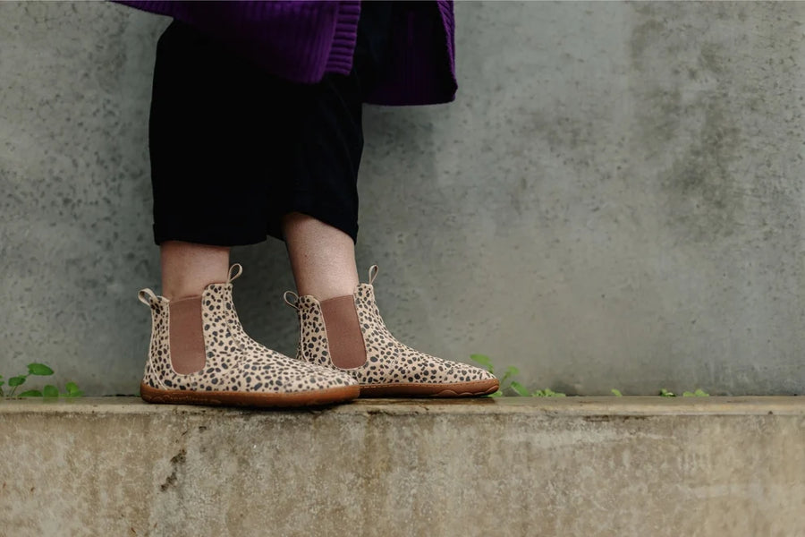 PaperKrane Adult Boots - Cheetah Chelsea