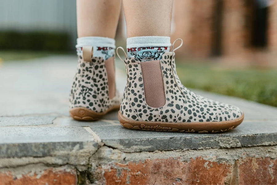 PaperKrane Kids Boots - Cheetah Chelsea Junior