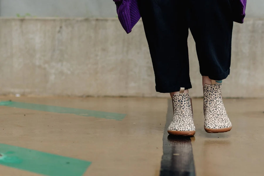 PaperKrane Adult Boots - Cheetah Chelsea