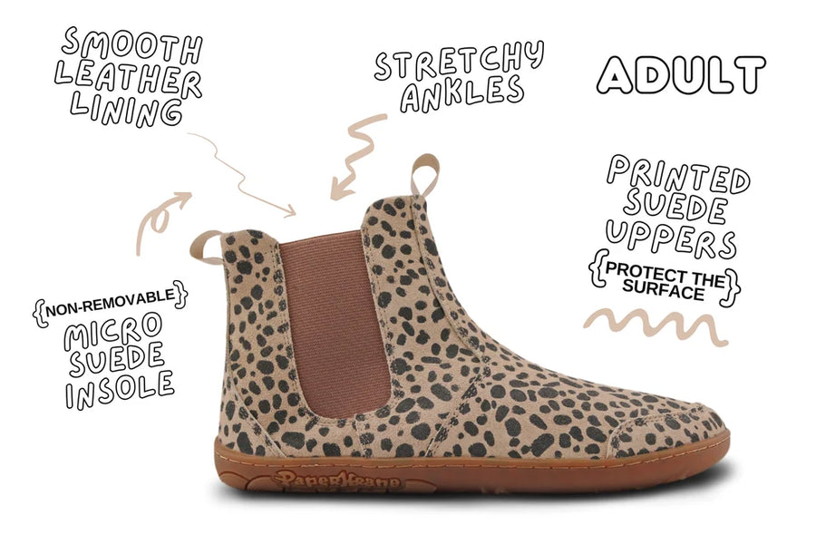 PaperKrane Adult Boots - Cheetah Chelsea
