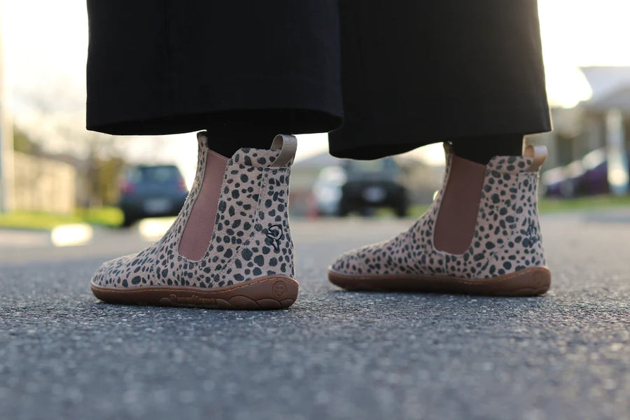 PaperKrane Adult Boots - Cheetah Chelsea