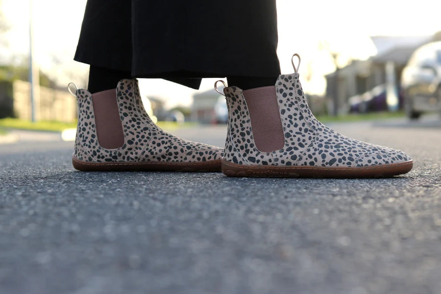 PaperKrane Adult Boots - Cheetah Chelsea