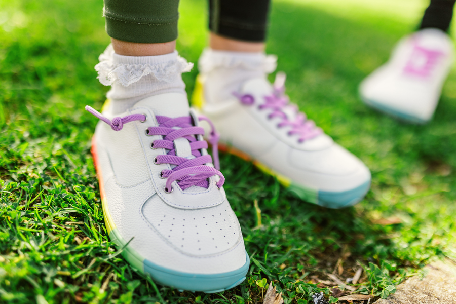 PaperKrane Kids Sneakers - Neon Lows Junior - FINAL SALE