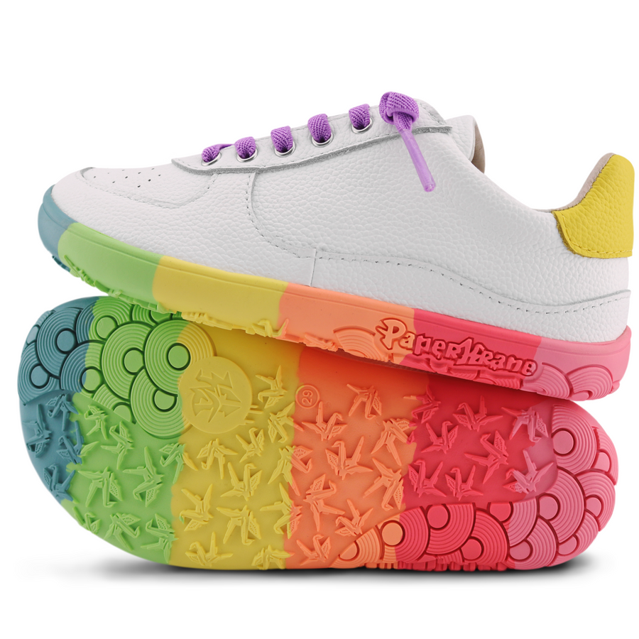 PaperKrane Kids Sneakers - Neon Lows Junior - FINAL SALE