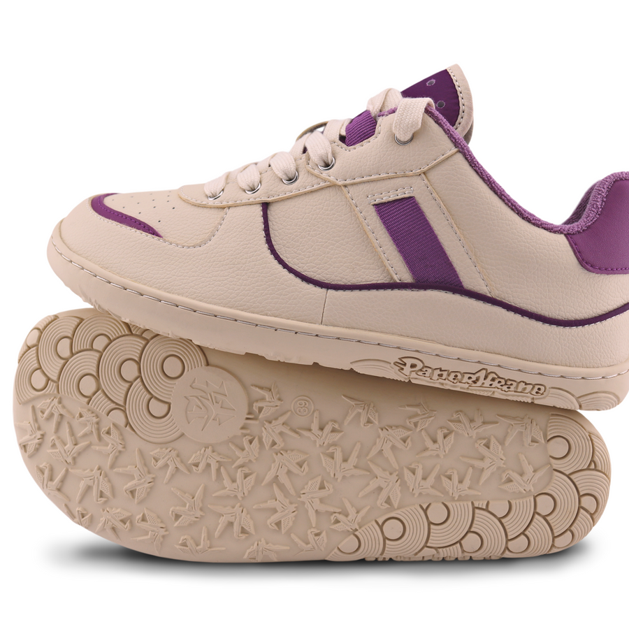 PaperKrane Adult Sneakers - Plum Retro Lows | FINAL SALE