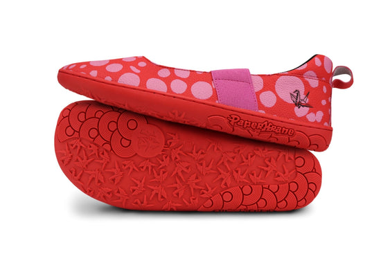 PaperKrane Adult Mary Janes - Red Dotty MJ