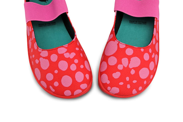 PaperKrane Adult Mary Janes - Red Dotty MJ