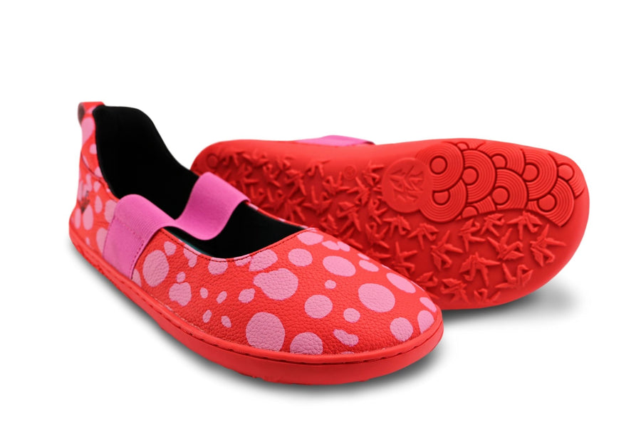 PaperKrane Kids Mary Janes - Red Dotty MJ Junior