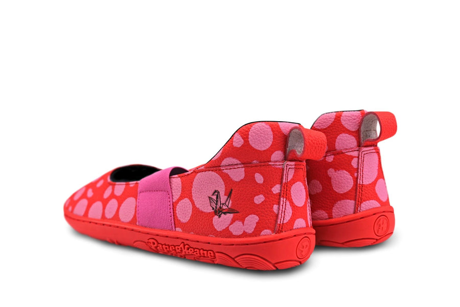 PaperKrane Kids Mary Janes - Red Dotty MJ Junior