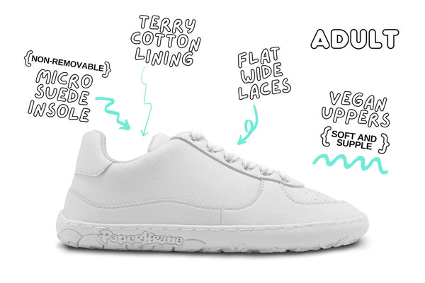 PaperKrane Adult Sneakers - White Lows 2.0