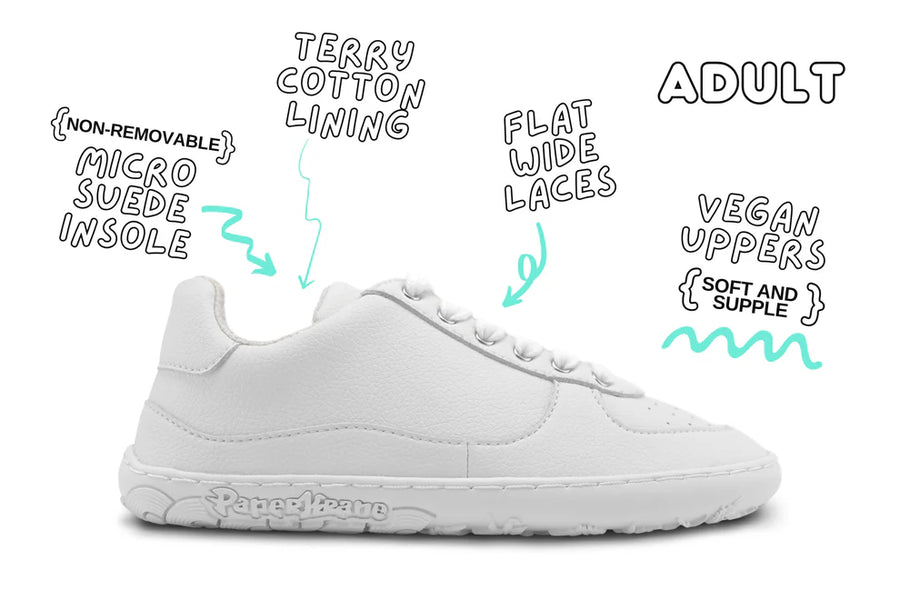PaperKrane Adult Sneakers - White Lows 2.0