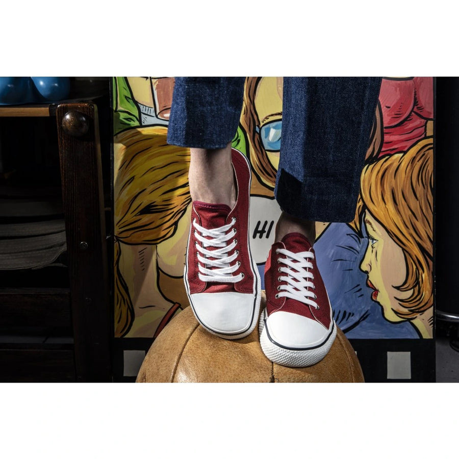 Burgundy-White
